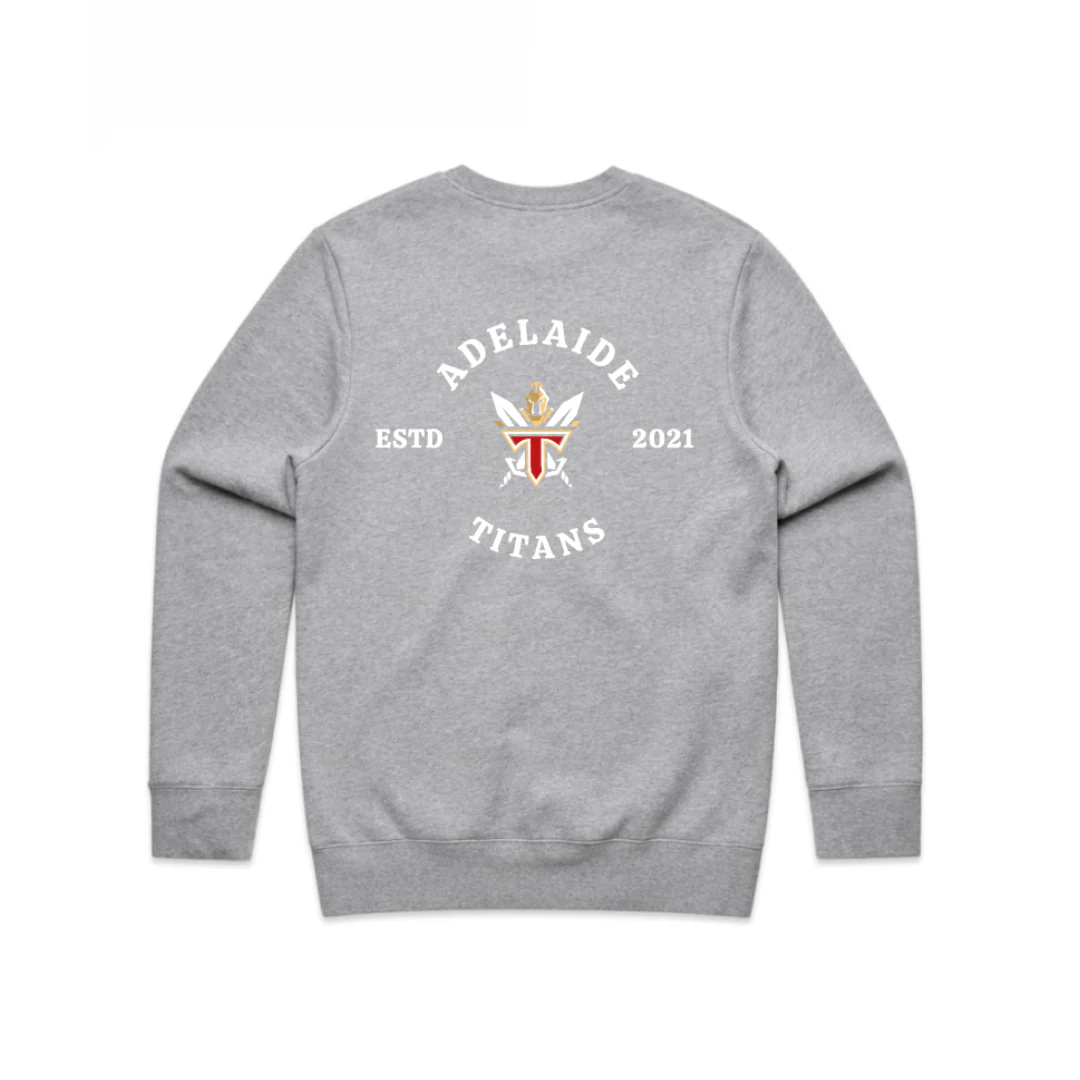 Adelaide Titans Ice HC | PRE-ORDER | Club Crew - Grey - Image 2