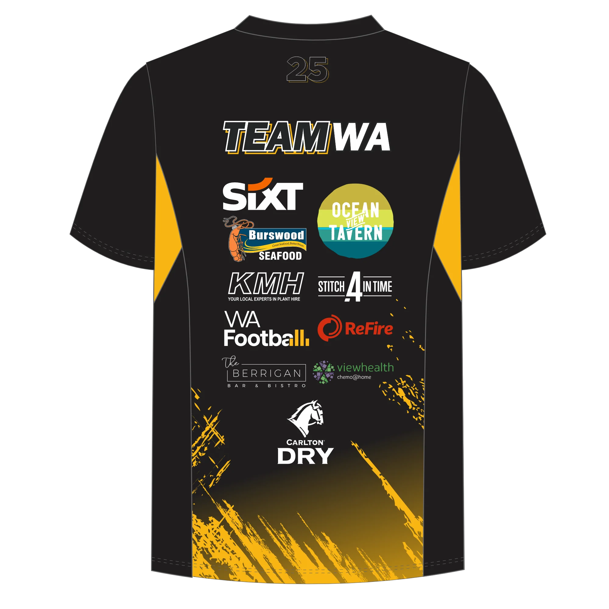 AFL Masters WA | PRE-ORDER | Team WA Training Tee Shirt - Men - Image 2