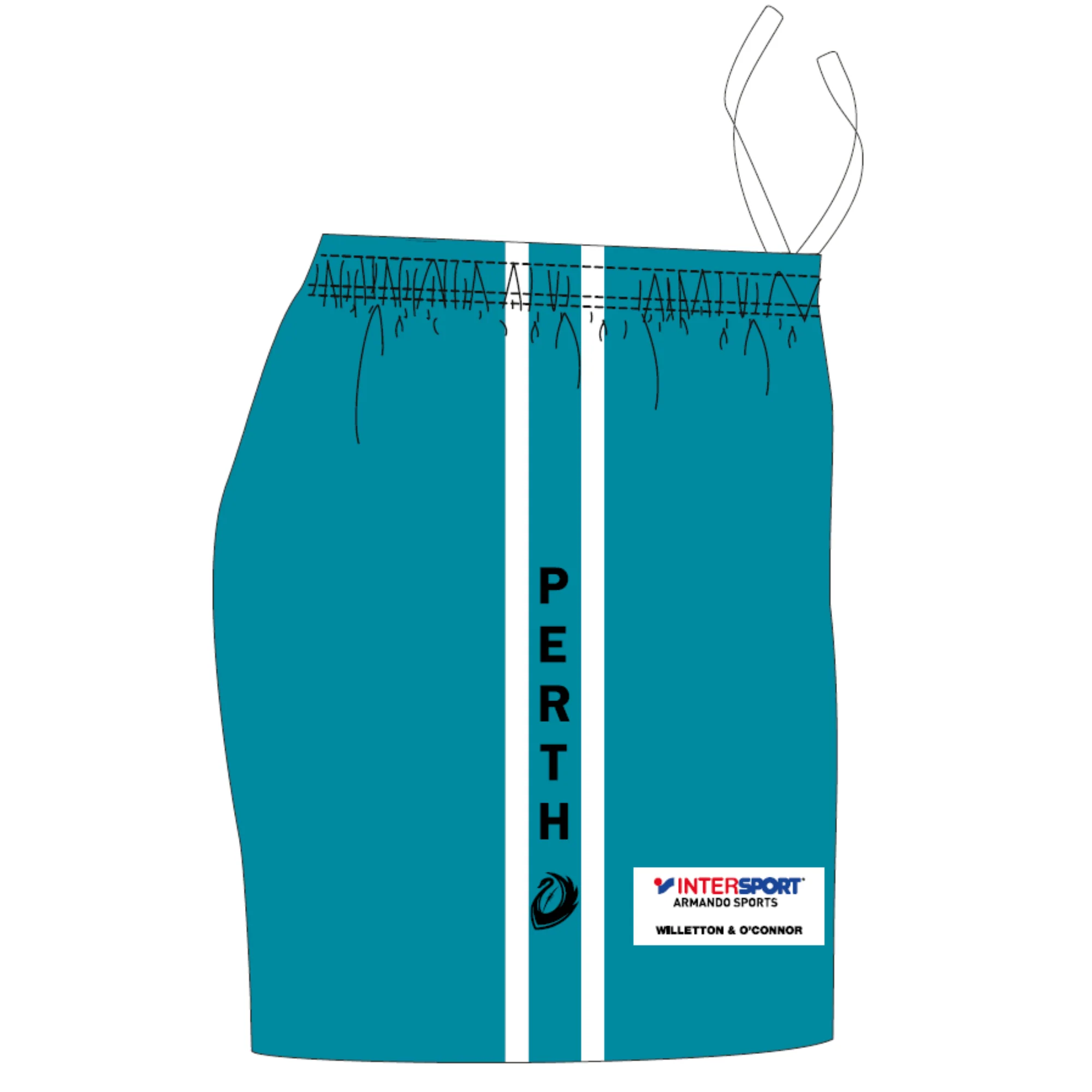 PFL23 Canning Vale FC | Teal Shorts - Image 2