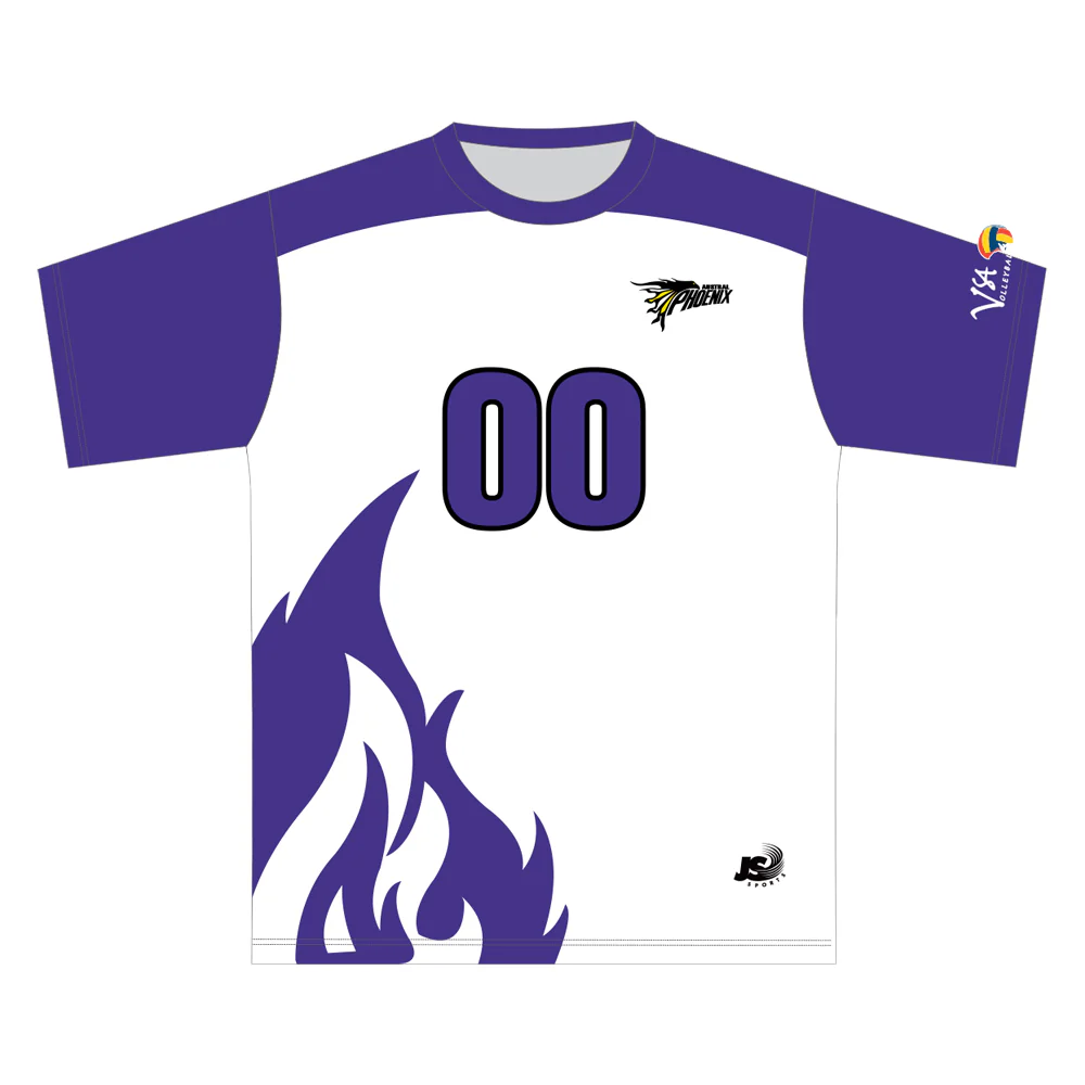 Austral VC | PRE-ORDER | Playing Tee - White / Purple - Unisex Cut