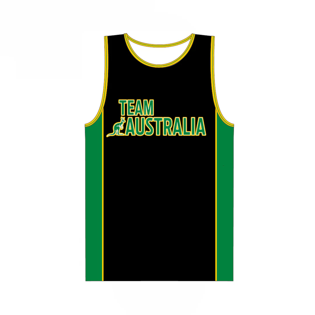 Australian Cheer Union - Team Cheer | PRE-ORDER | Unisex Training Singlet - Cotton