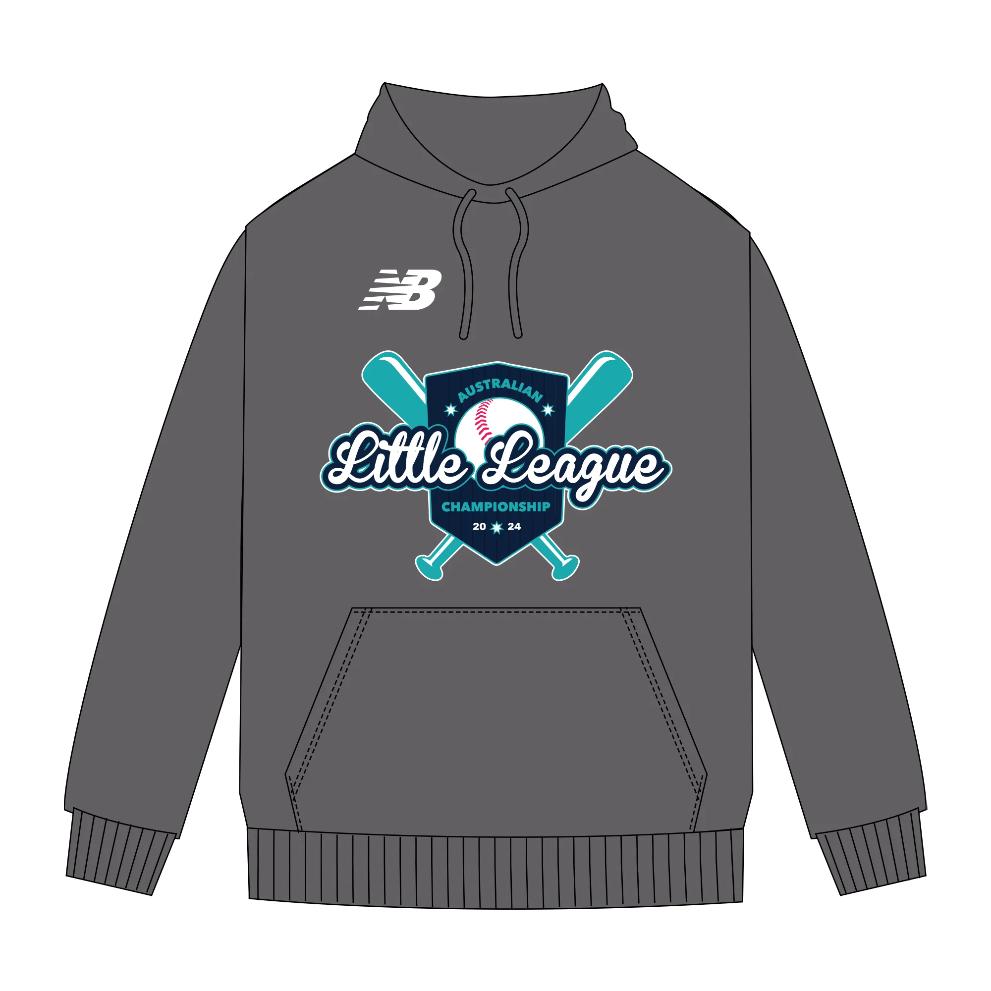 Baseball AUS | PRE-ORDER | Little League Championship Hoodie - Grey