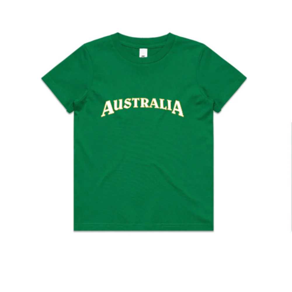 Baseball Australia -  Youth Women's Championship | PRE-ORDER| Unisex Green Tee