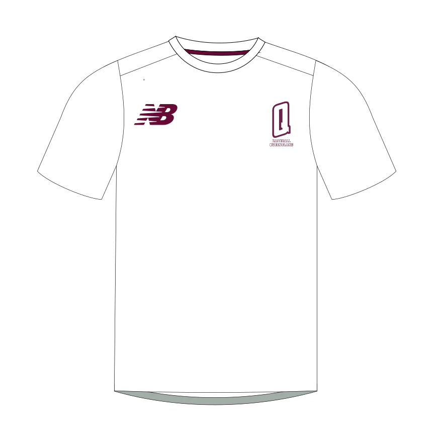 Baseball QLD | PRE-ORDER | Supporter - Unisex Cotton Tee - White