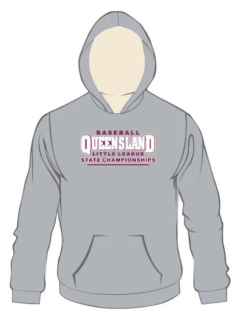 Baseball Queensland | PRE-ORDER | Little League Hoodie - Women's - Grey Marl