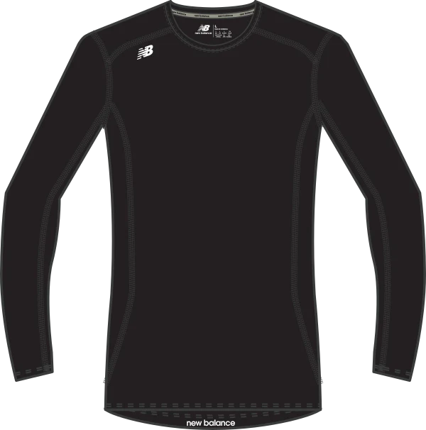 Belgravia Apparel | New Balance - Compression Long Sleeve Vest - Mens - Black - EMT7003