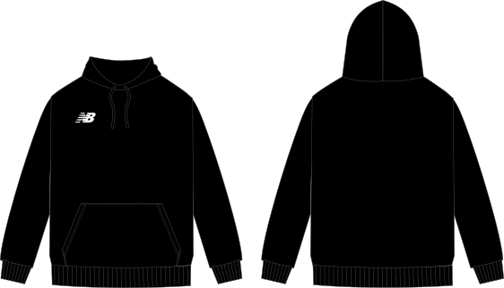 Belgravia Apparel | New Balance - Unisex Hoodie - Black - P127