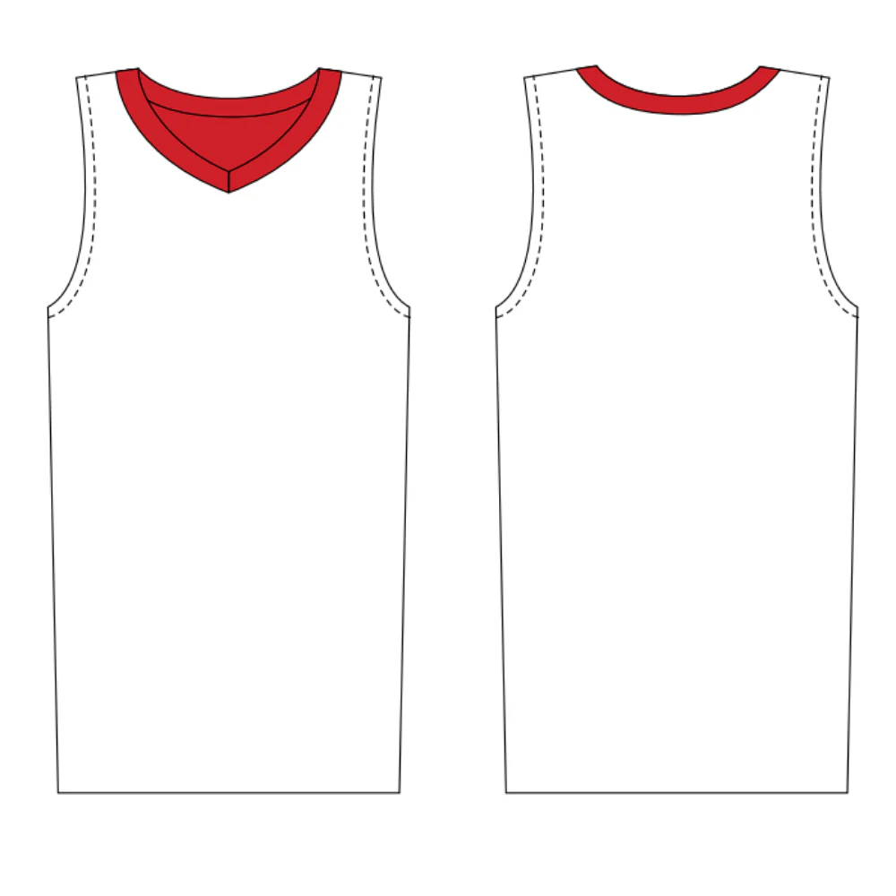 Belgravia Apparel | NB Unisex Reversible Training Singlet - RED/WHITE