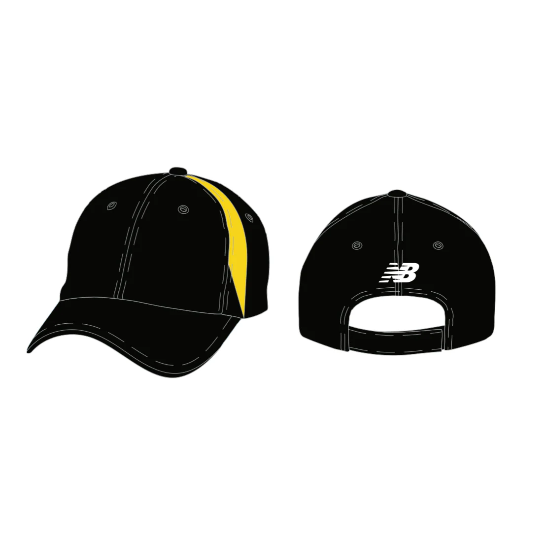 Belgravia Apparel | New Balance - Cap - Black / Yellow - P1147