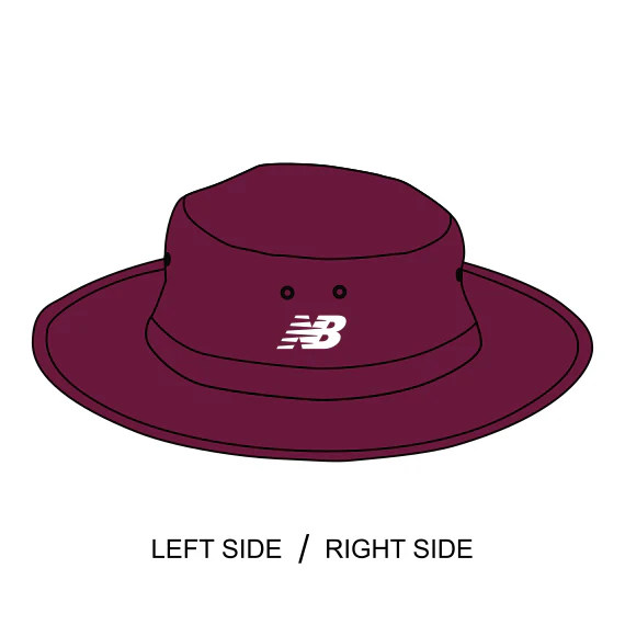 Belgravia Apparel | New Balance - Wide Brim Hat - MAROON - CMA1003