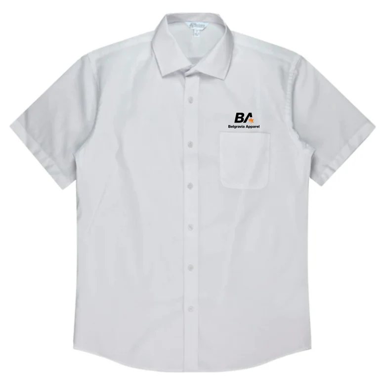 Belgravia Apparel Staff | Mens White Short Sleeve Shirt