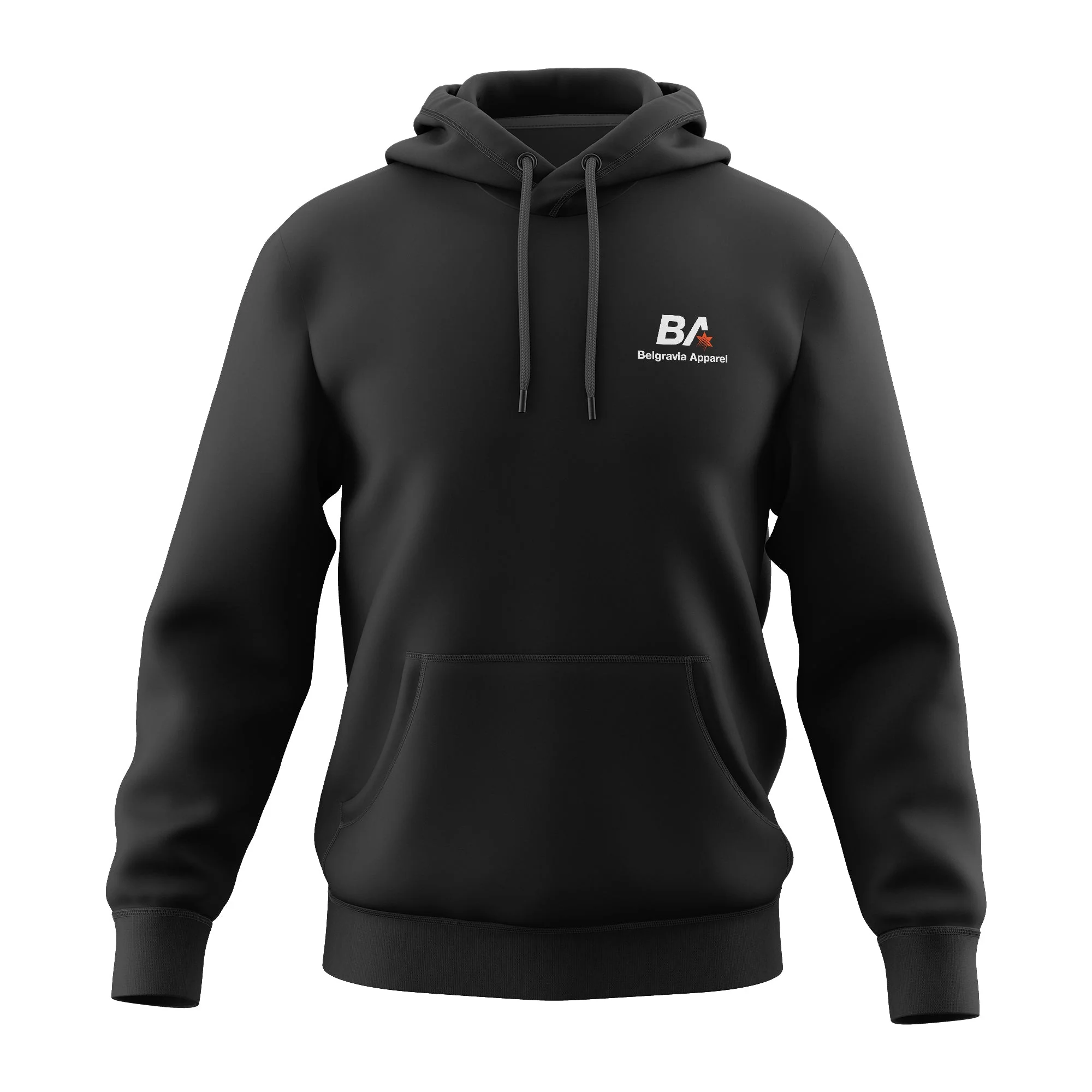 Belgravia Apparel Staff | Unisex Black Hoodie