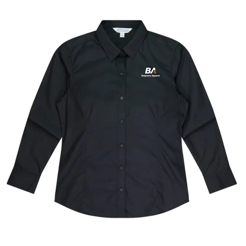 Belgravia Apparel Staff | Womens Black Long Sleeve Shirt