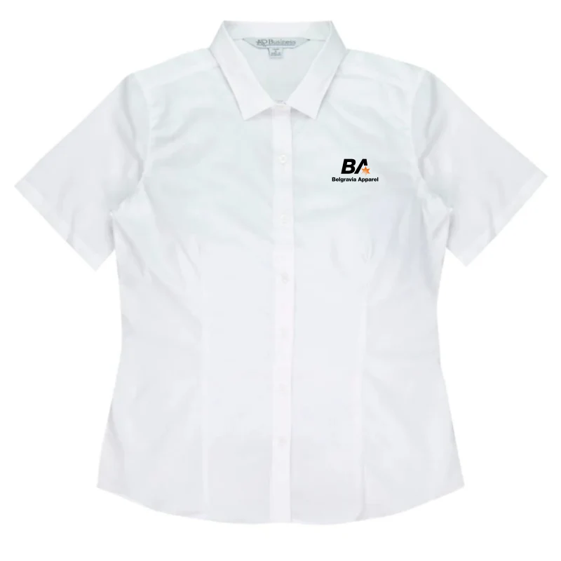 Belgravia Apparel Staff | Womens White Short Sleeve Shirt