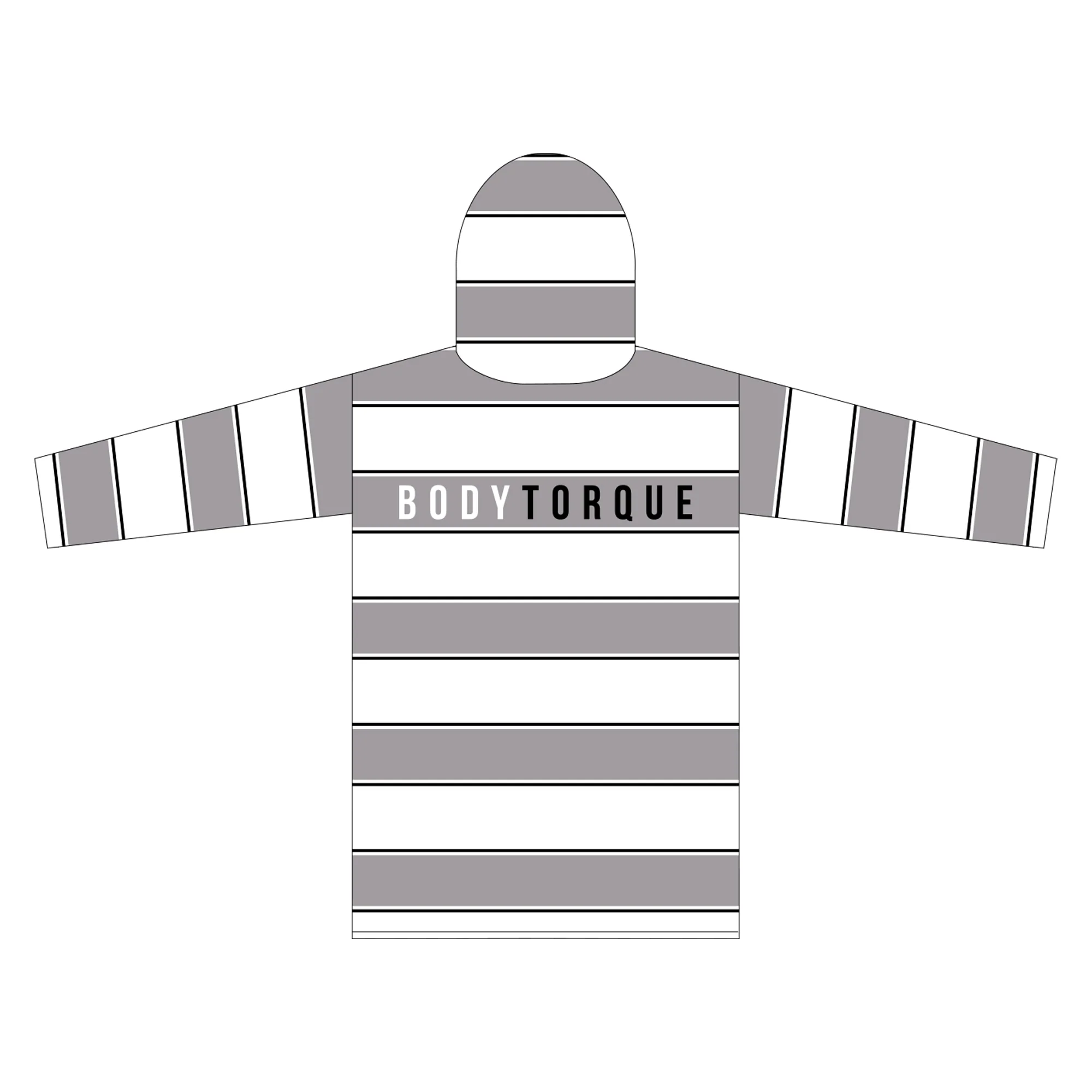 Belgravia Leisure | Youth Hooded Towel - Grey/White - Image 2
