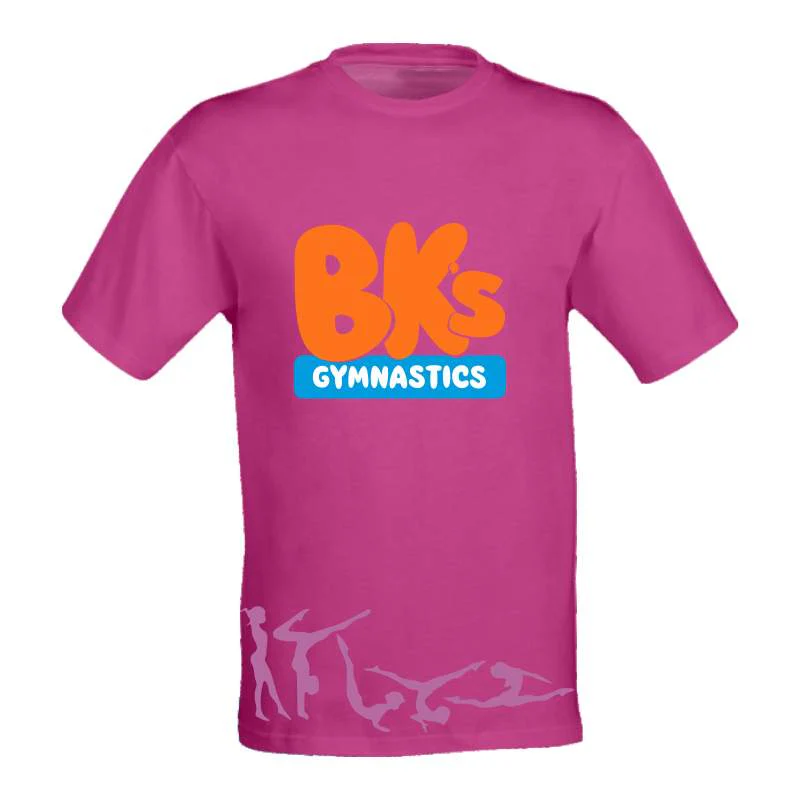 BK Gymnastics Merch | Sublimated Tee - PINK