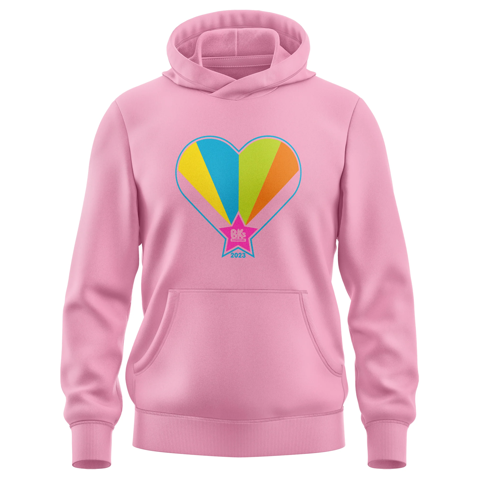 BK Gymnastics | PRE-ORDER | BKs 2023 Pink Heart Hoodie