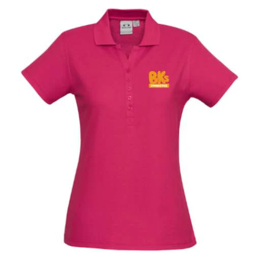 BK Gymnastics | PRE-ORDER | STAFF Crew Polo - Fuschia - Ladies