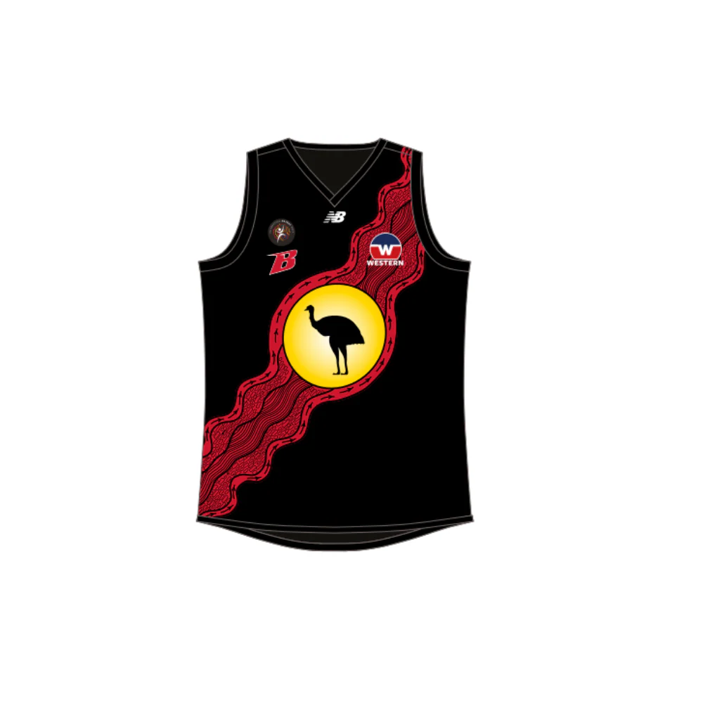 WRFL Braybrook Football Netball Club | NB Sleeveless Anzac/Indigenous Reversible Guernsey - Image 4
