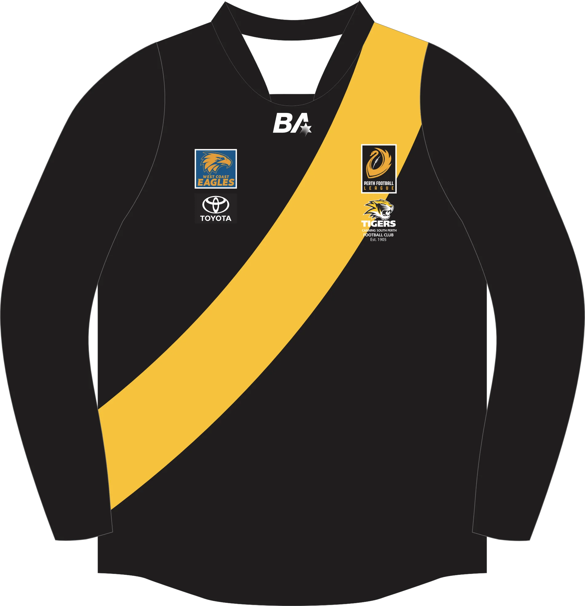 PFL23 Canning South Perth FC | BA Mens Reserves LS Home Guernsey