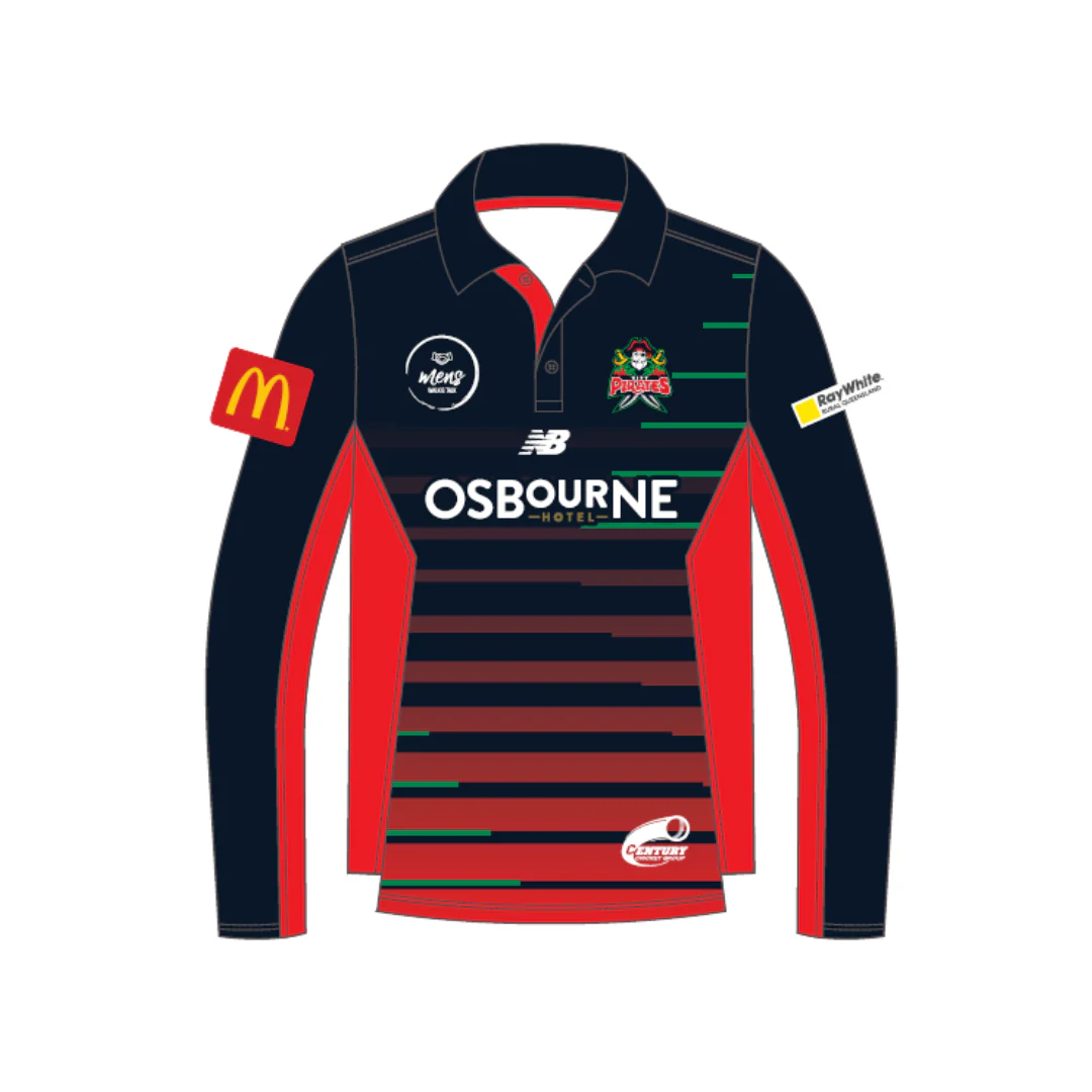 City Pirates | PRE-ORDER | Players Polo LS - Mens