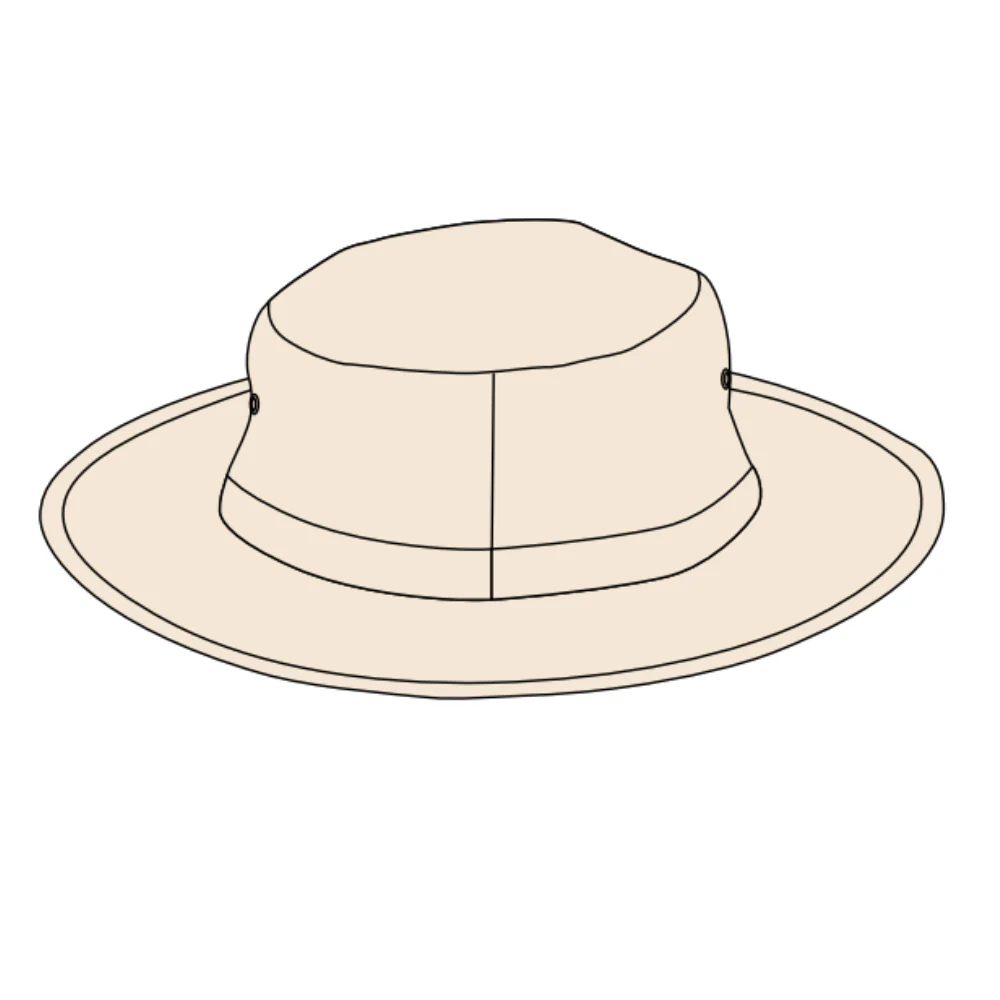 Clyde Cricket Club | PRE-ORDER | NB Wide Brim Cricket Hat - Cream - Image 2