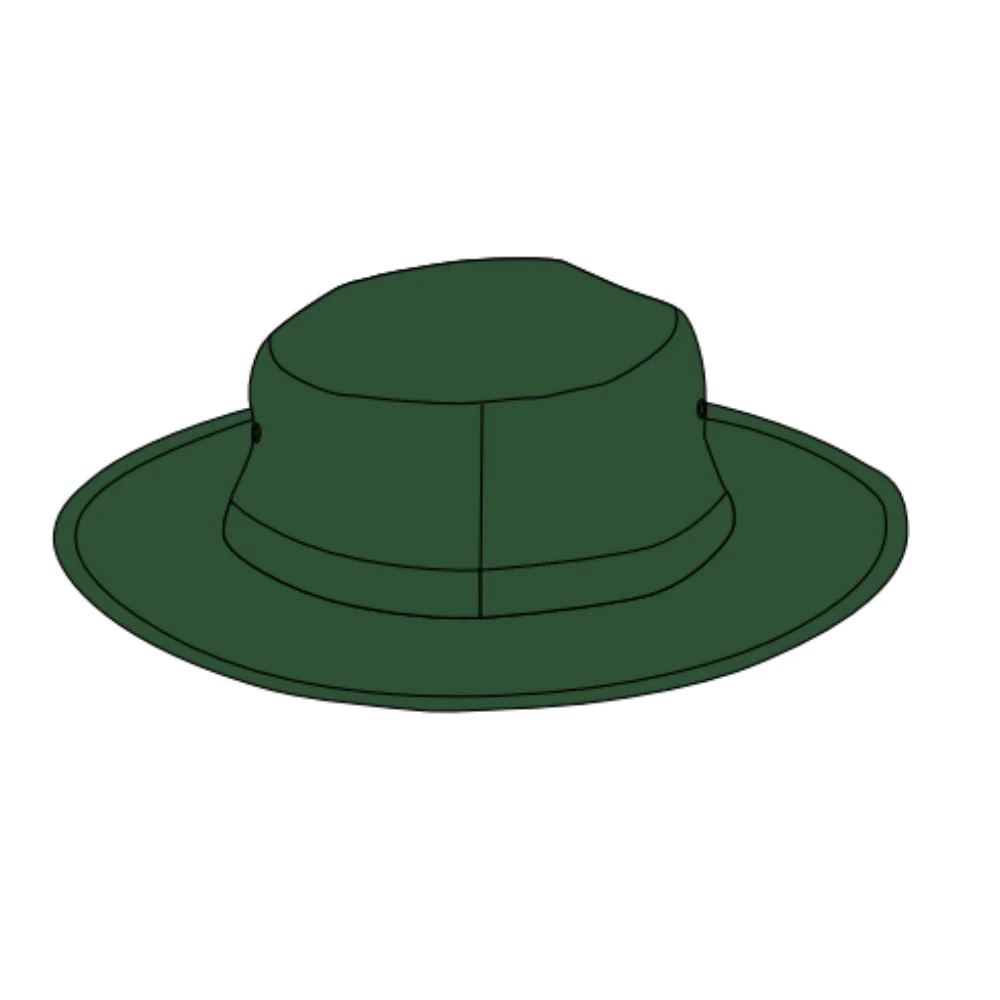 Clyde Cricket Club | PRE-ORDER | NB Wide Brim Cricket Hat - Green - Image 2