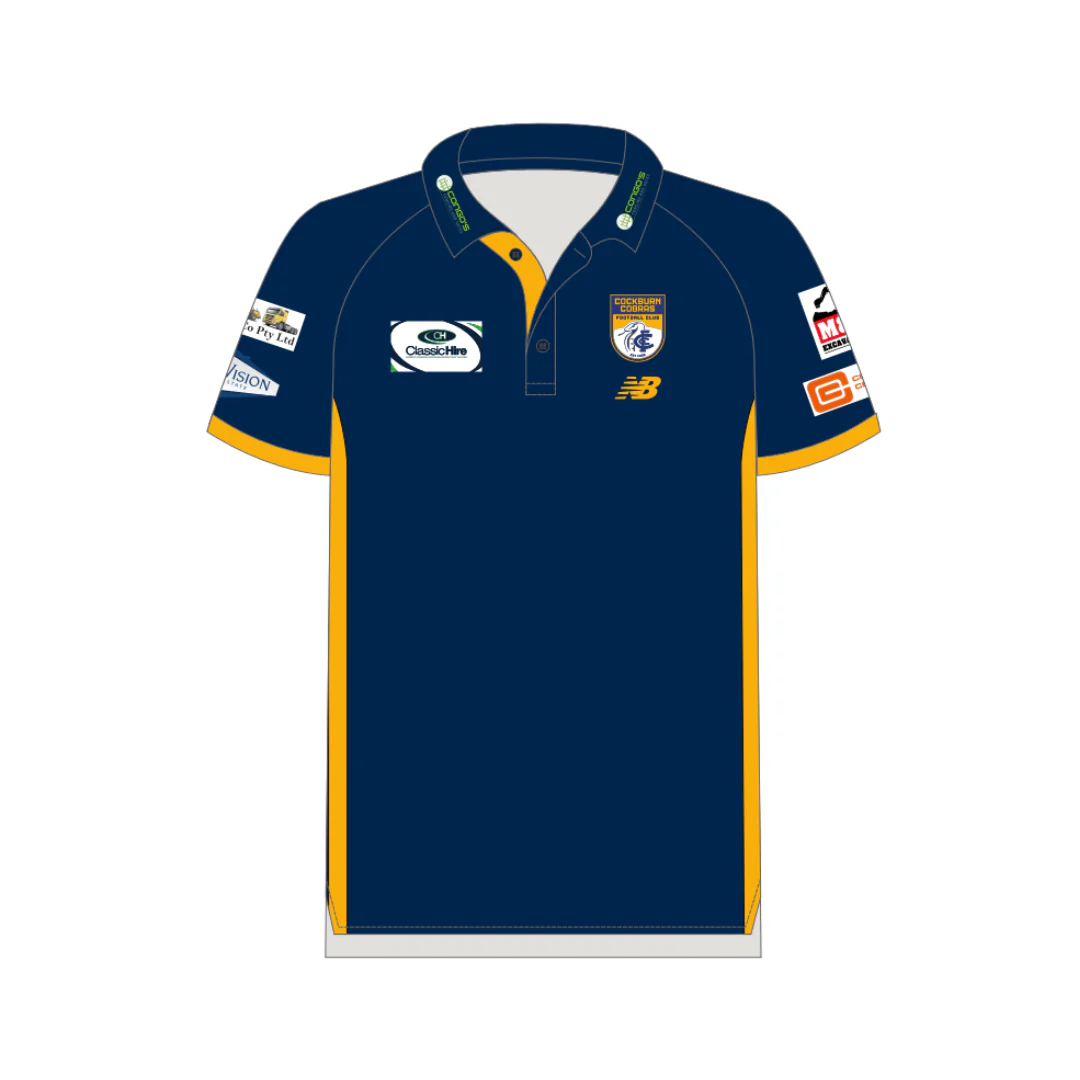 Cockburn Cobras FC | PRE-ORDER | Mens Media Polo