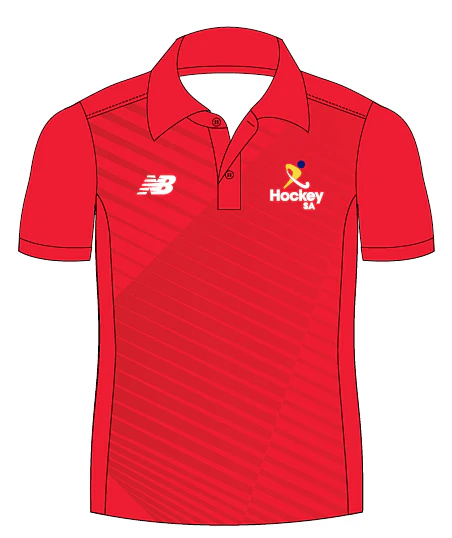 Hockey SA | PRE-ORDER | Womens Supporters Polo - Red