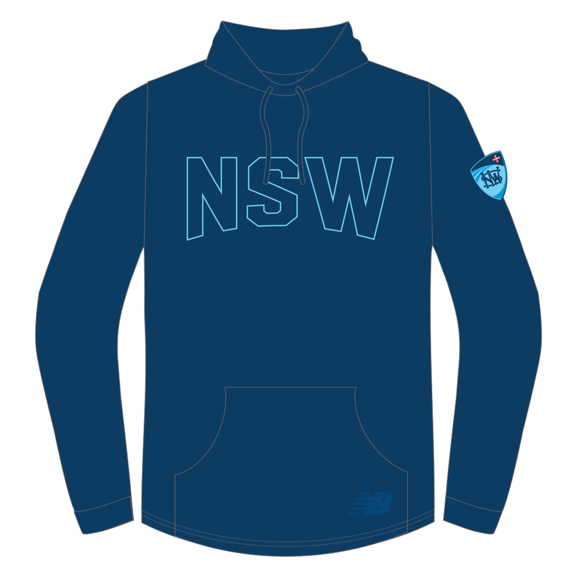 Cricket NSW | PRE-ORDER | Long Line Hoodie - Unisex