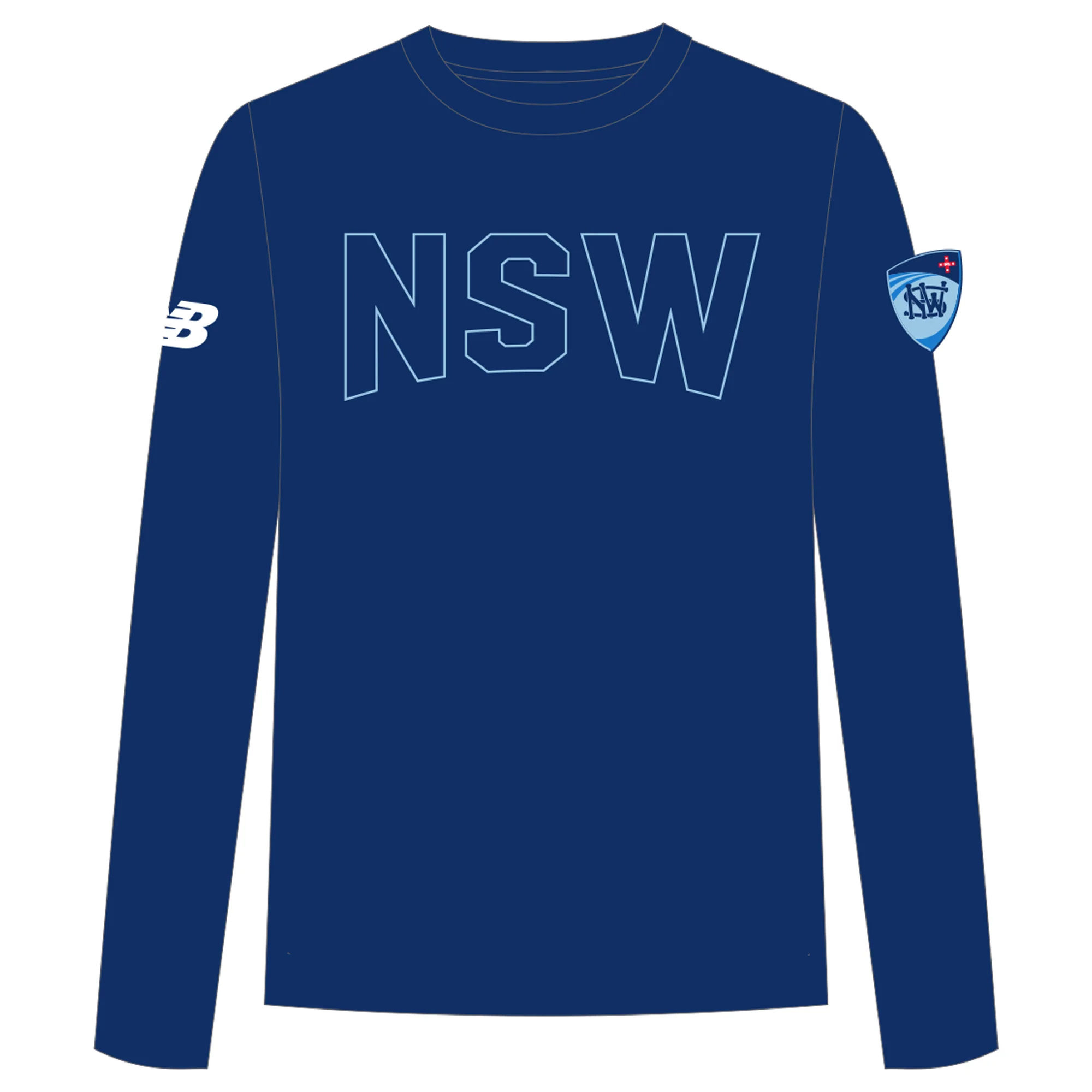 Cricket NSW | PRE-ORDER | New Balance Cotton Tee LS - Unisex
