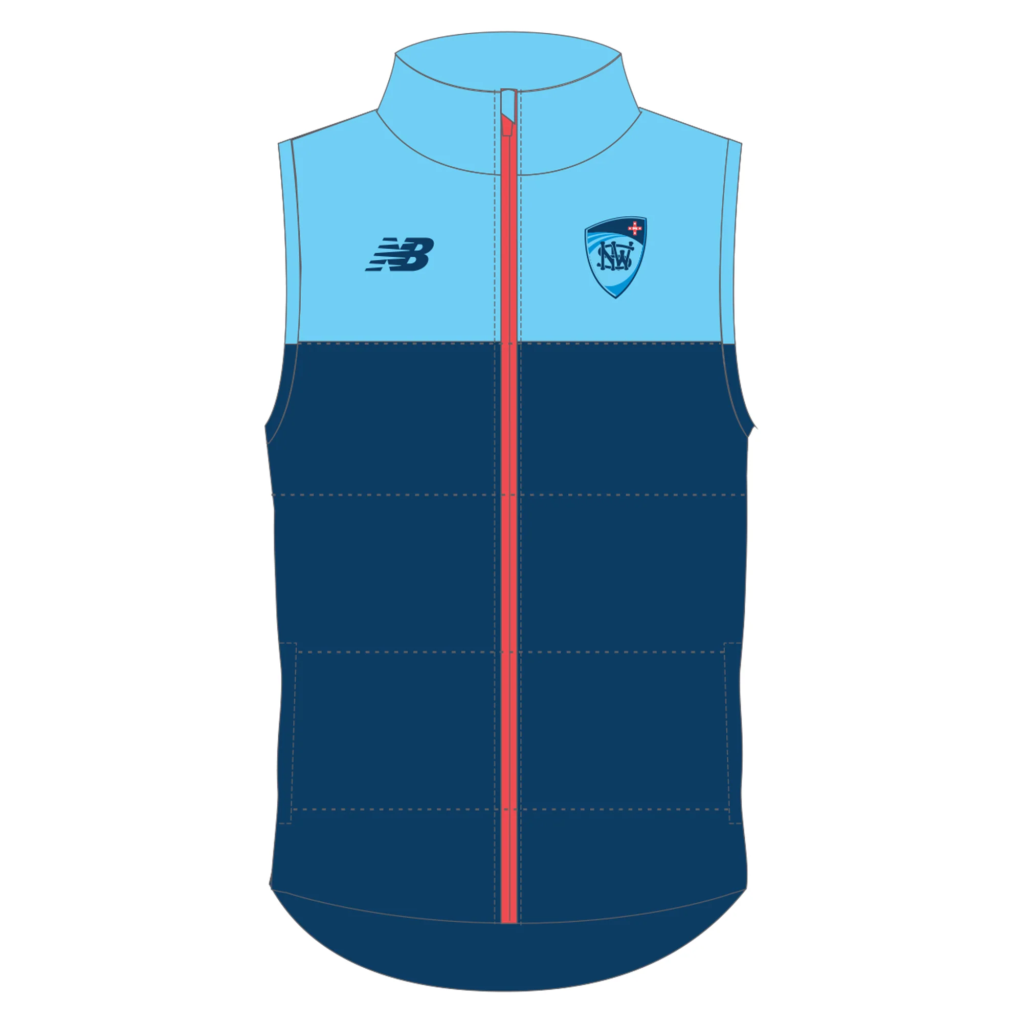 Cricket NSW | PRE-ORDER | Puffa Vest - Unisex