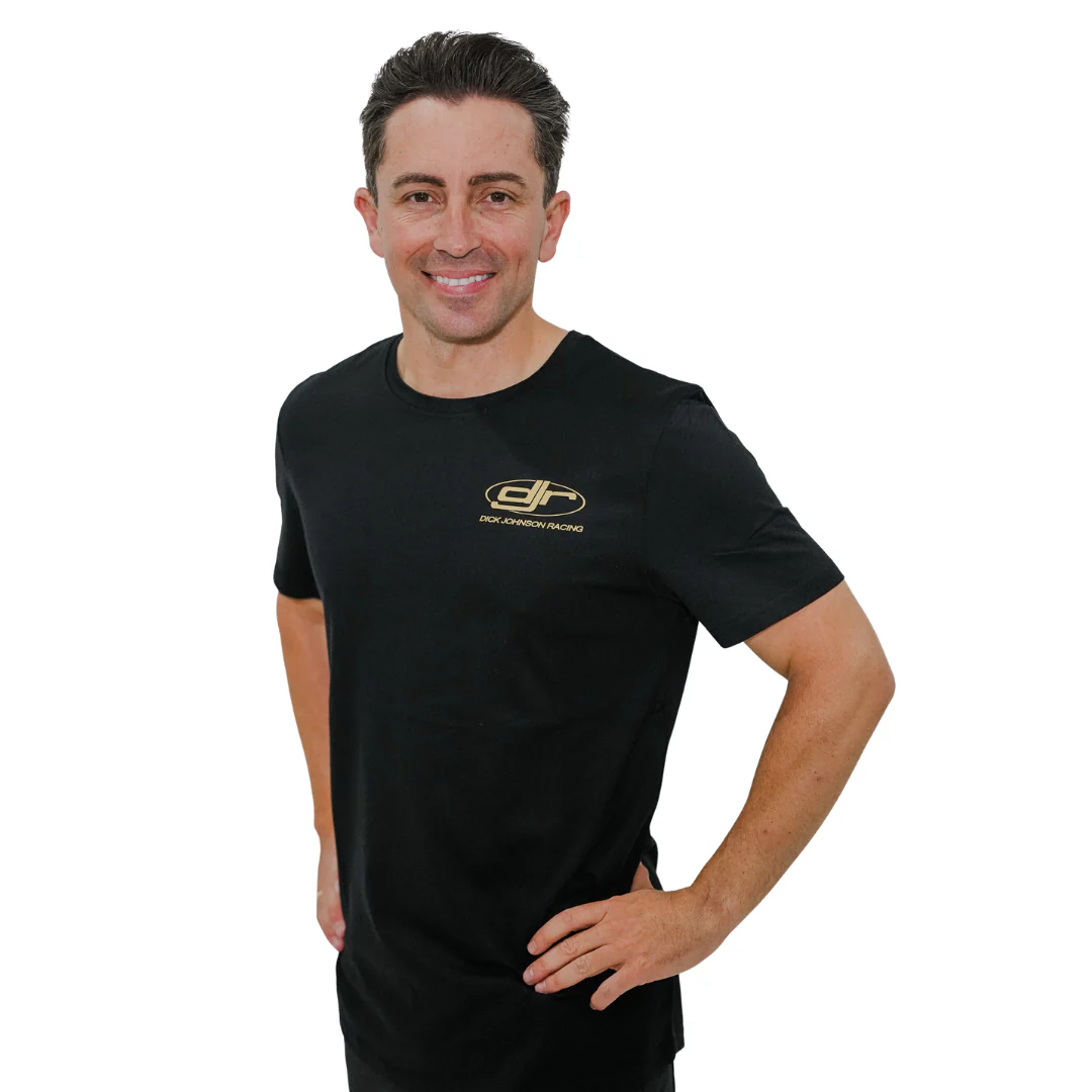 Dick Johnson Racing | Unisex Cotton Tee - Black & Gold - Image 2