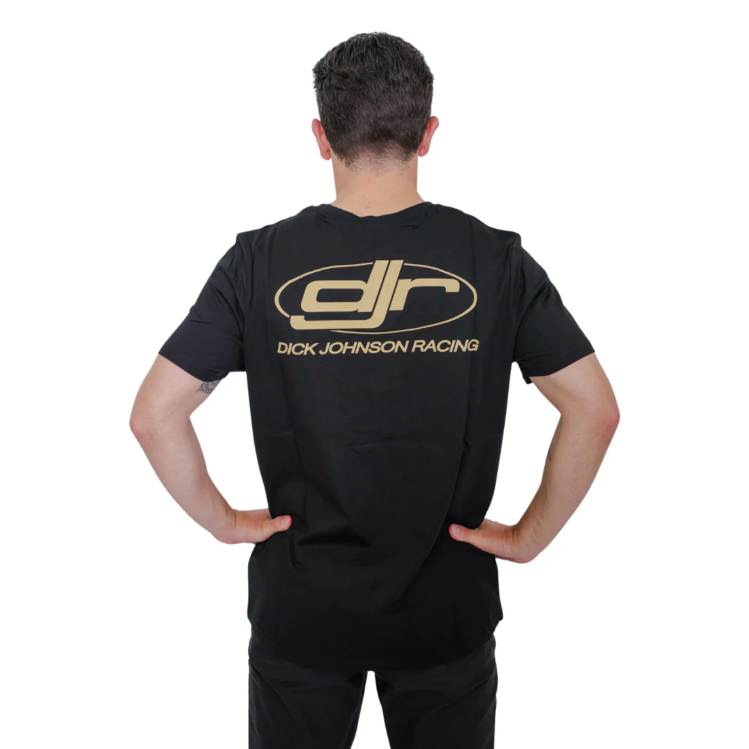 Dick Johnson Racing | Unisex Cotton Tee - Black & Gold - Image 3