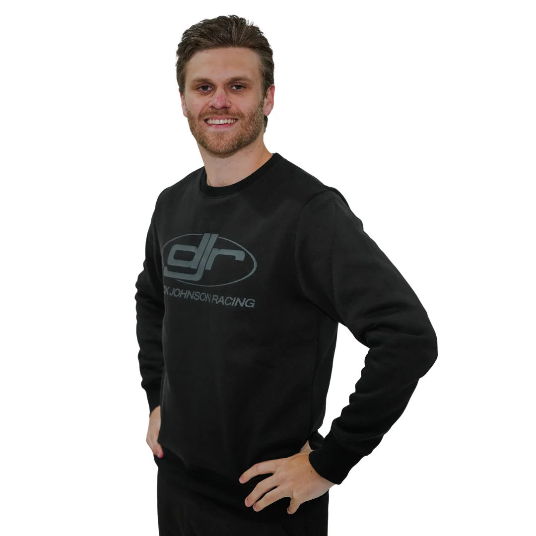 Dick Johnson Racing | Unisex Crewneck Jumper - Black on Black - Image 2