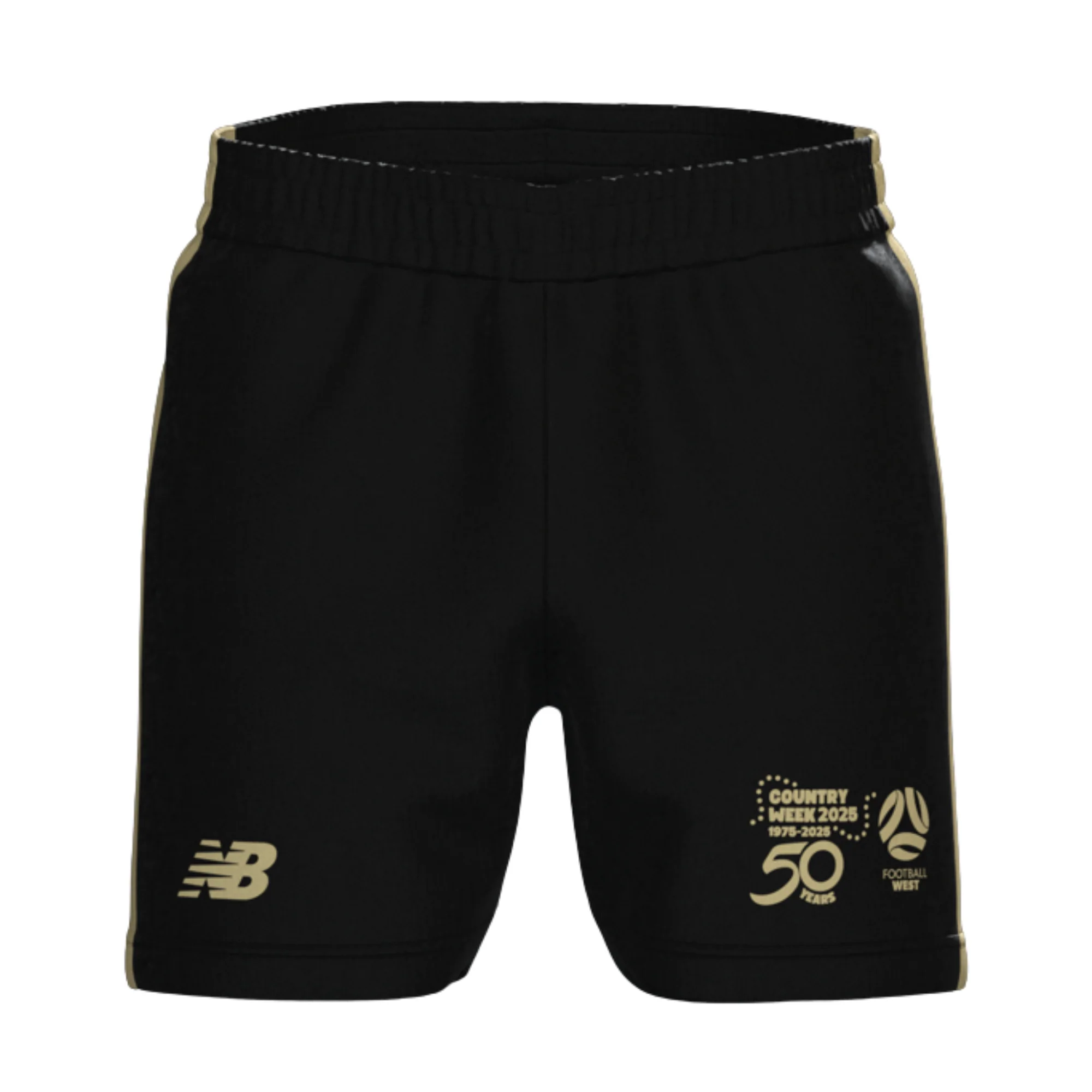 FW | PRE-ORDER | Country Week Soccer Shorts - Black/Gold