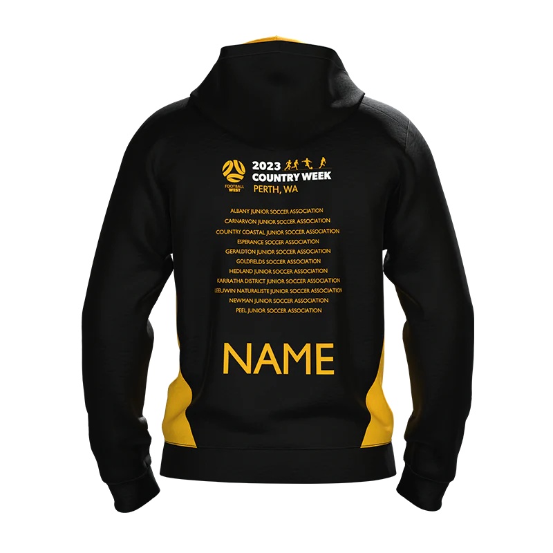 FW | Country Week - Hoodie - Black / Gold - Image 2