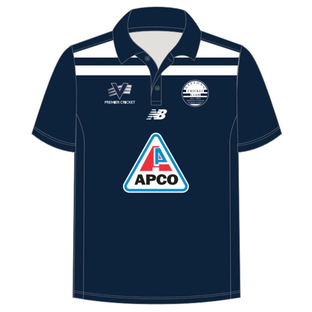 Geelong Cricket Club | PRE-ORDER | NB Women's Polo - One Day - Navy - Short Sleeve