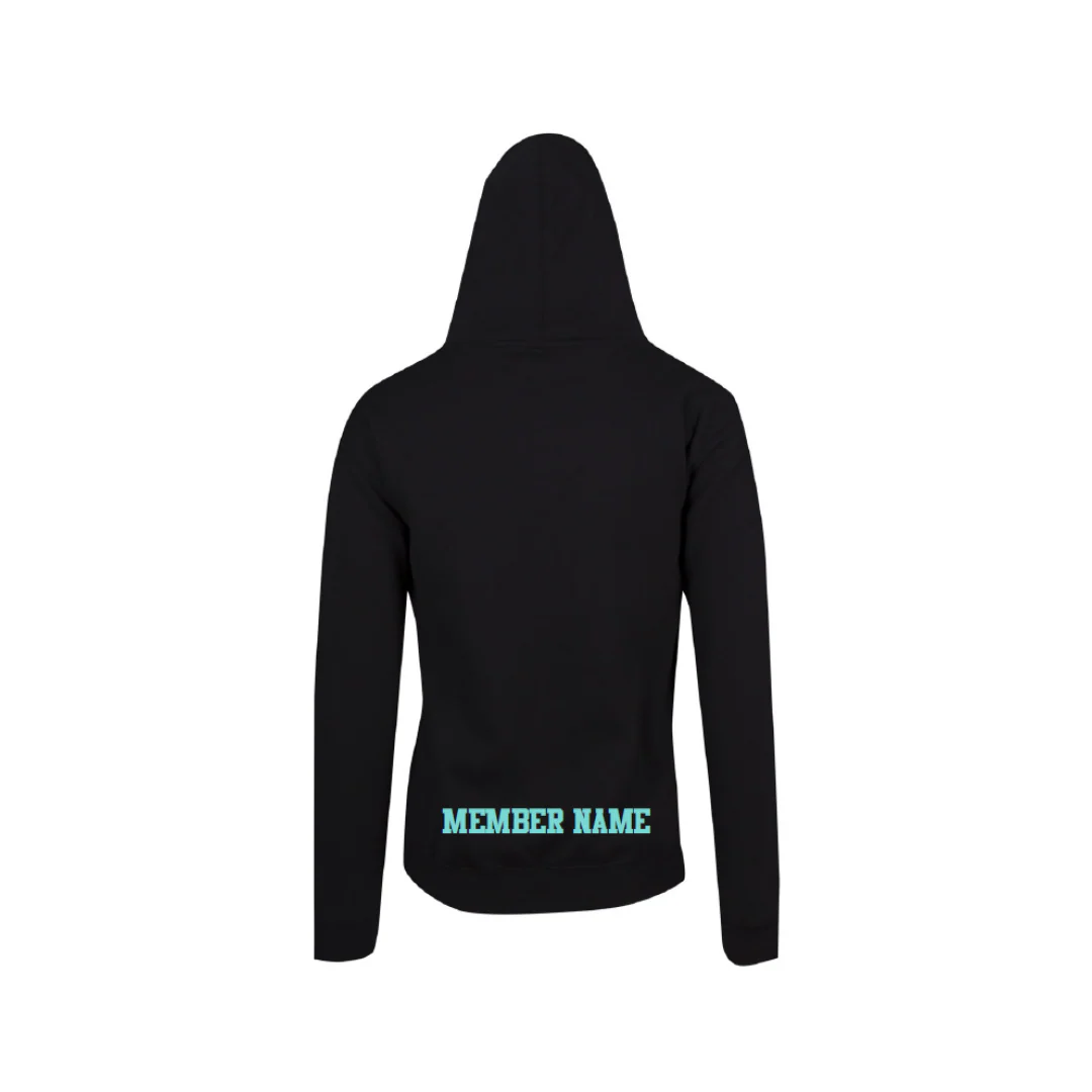 Gymnastics Future League | PRE-ORDER | Black Ladies & Juniors Hoodie - Image 2