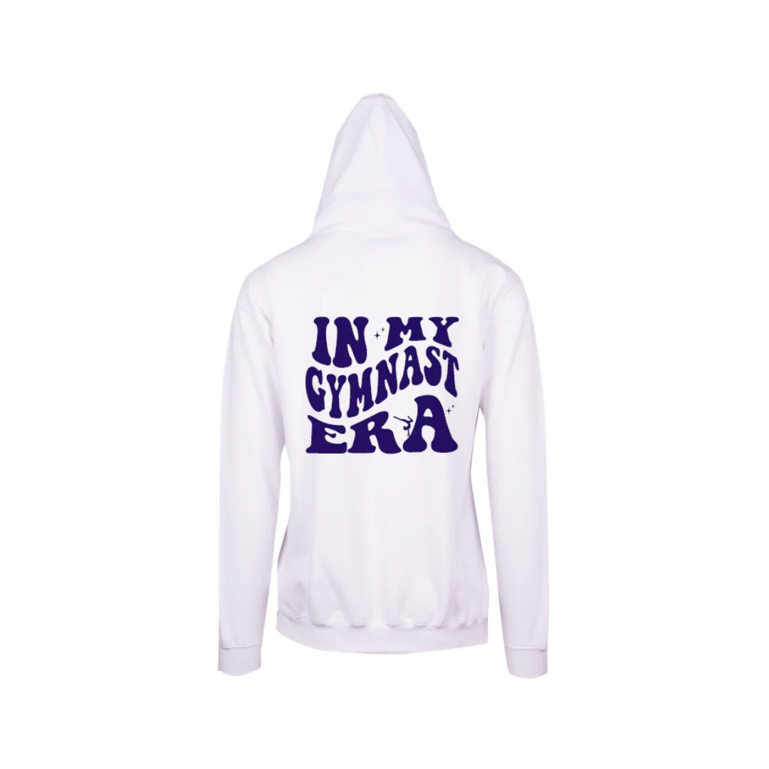 Gymnastics Future League | PRE-ORDER | White Ladies & Juniors Hoodie - Image 2