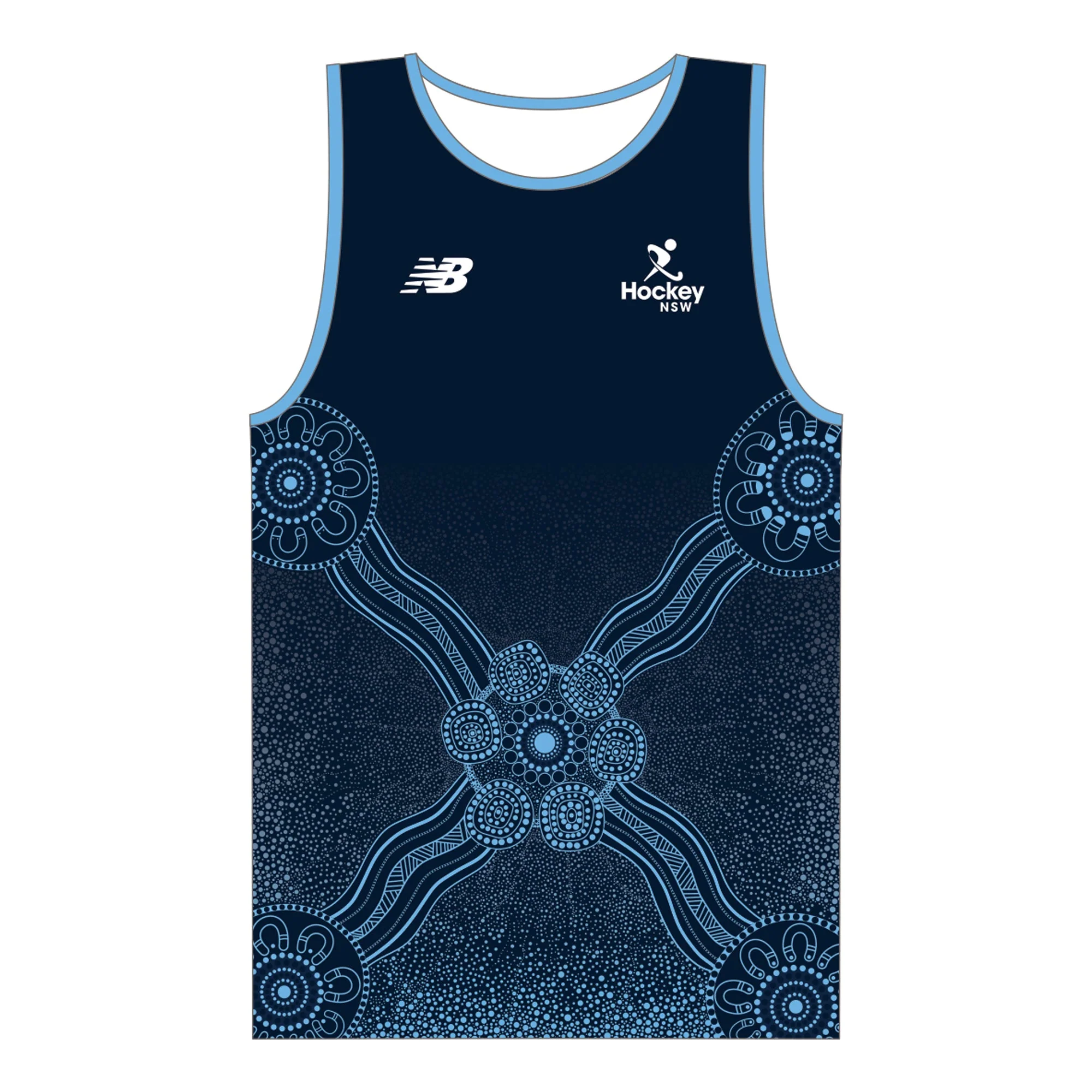 Hockey NSW State | PRE-ORDER | New Balance Playing Singlet Navy - Unisex