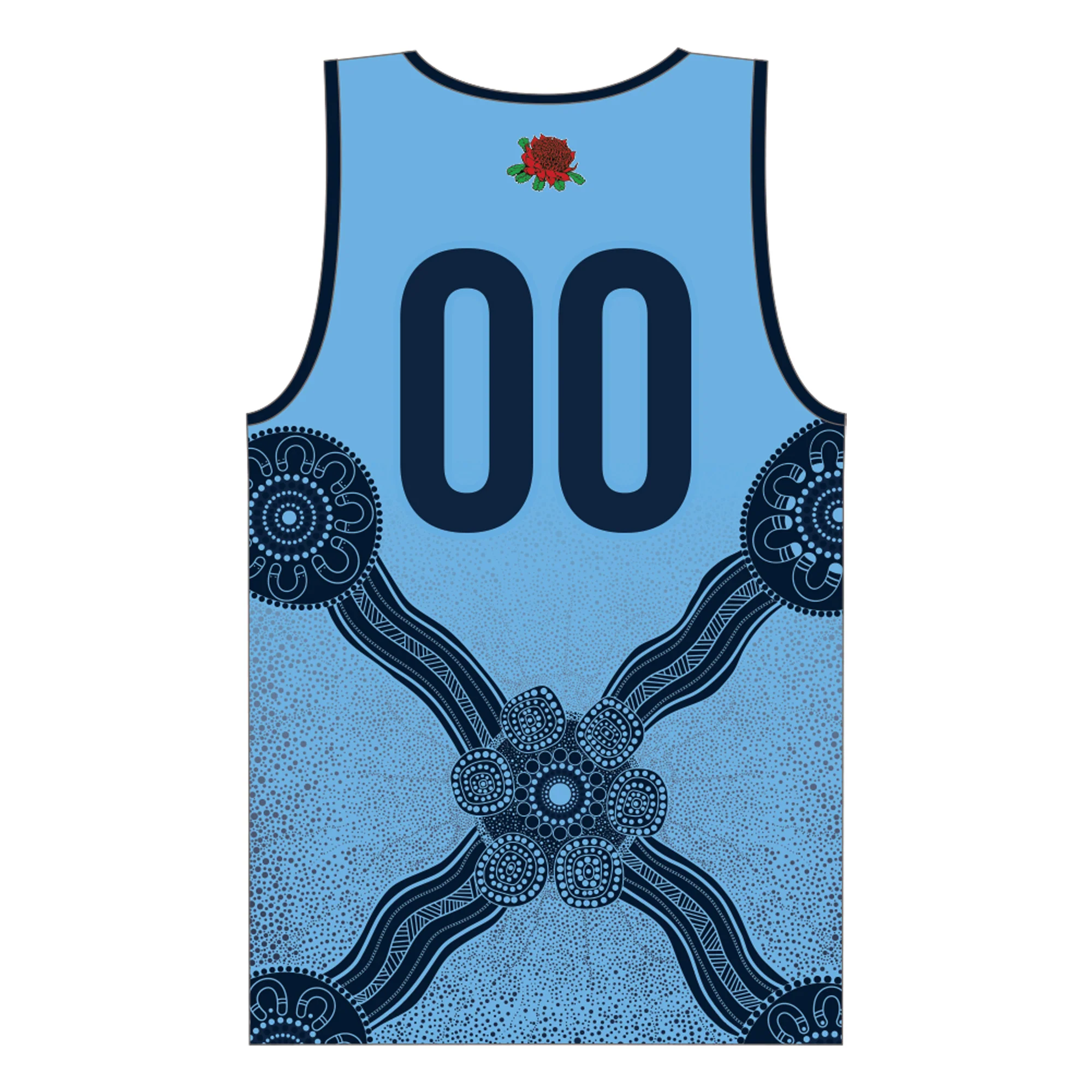 Hockey NSW State | New Balance Playing Singlet Sky - Unisex - Image 2