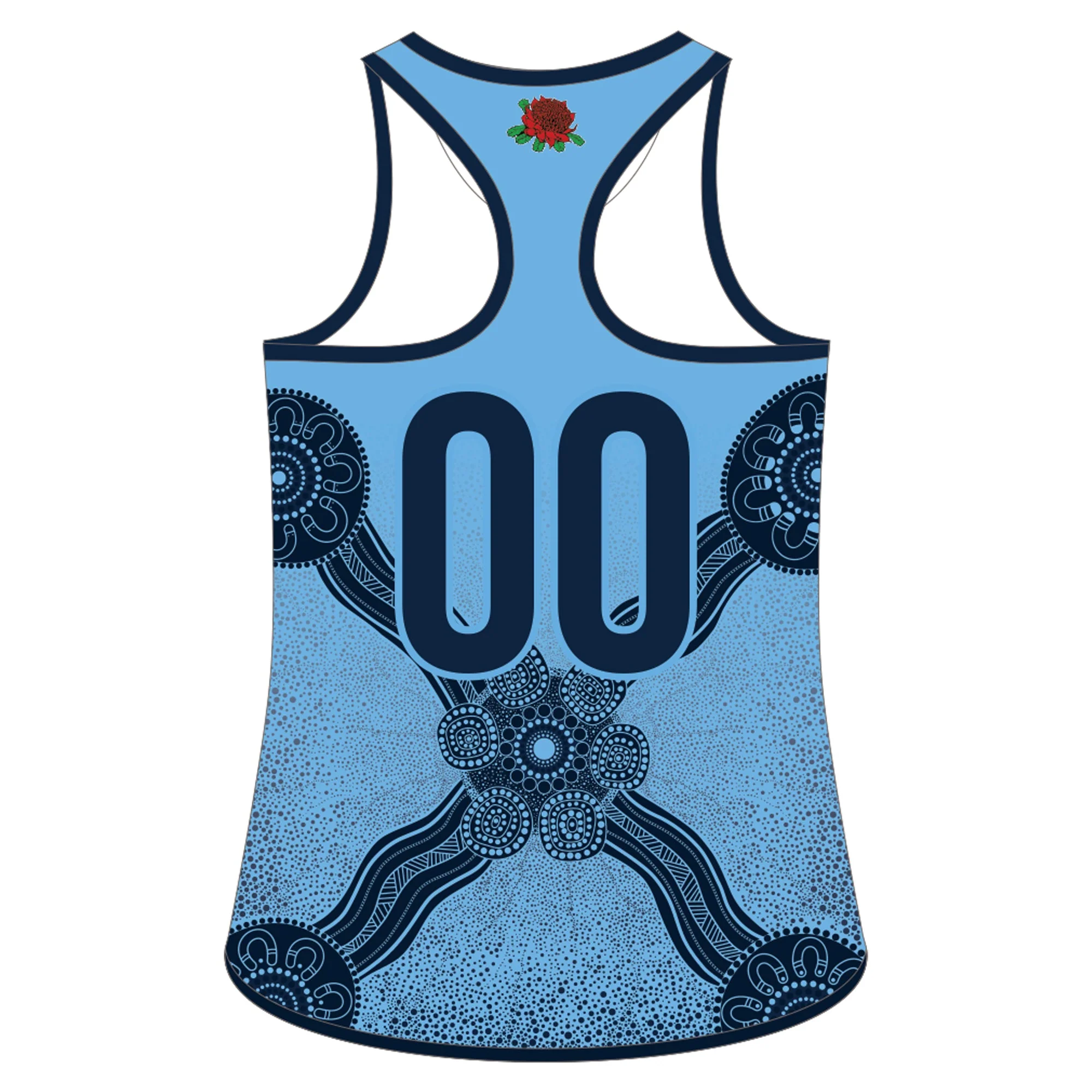 Hockey NSW State | PRE-ORDER | New Balance Playing Singlet Sky - Women - Image 2