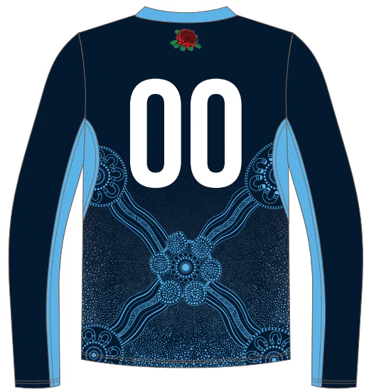 Hockey NSW State | New Balance Long Sleeve Playing T-Shirt Navy - Unisex - Image 2
