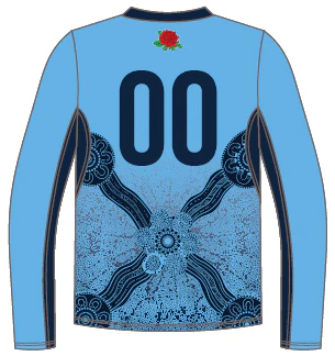 Hockey NSW State | New Balance Long Sleeve Playing T-Shirt Sky - Unisex - Image 2