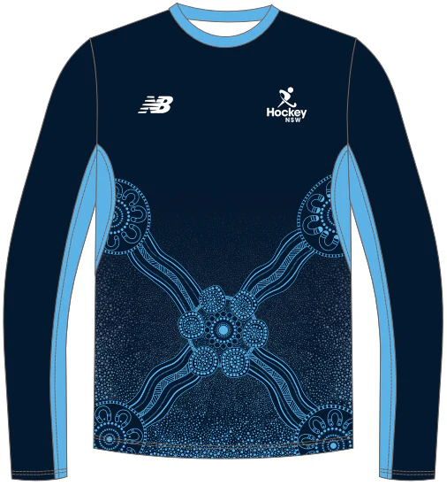 Hockey NSW U14s | PRE-ORDER | New Balance Long Sleeve Playing T-Shirt Navy - Unisex