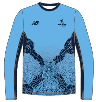 Hockey NSW U14s | PRE-ORDER | New Balance Long Sleeve Playing T-Shirt Sky - Unisex