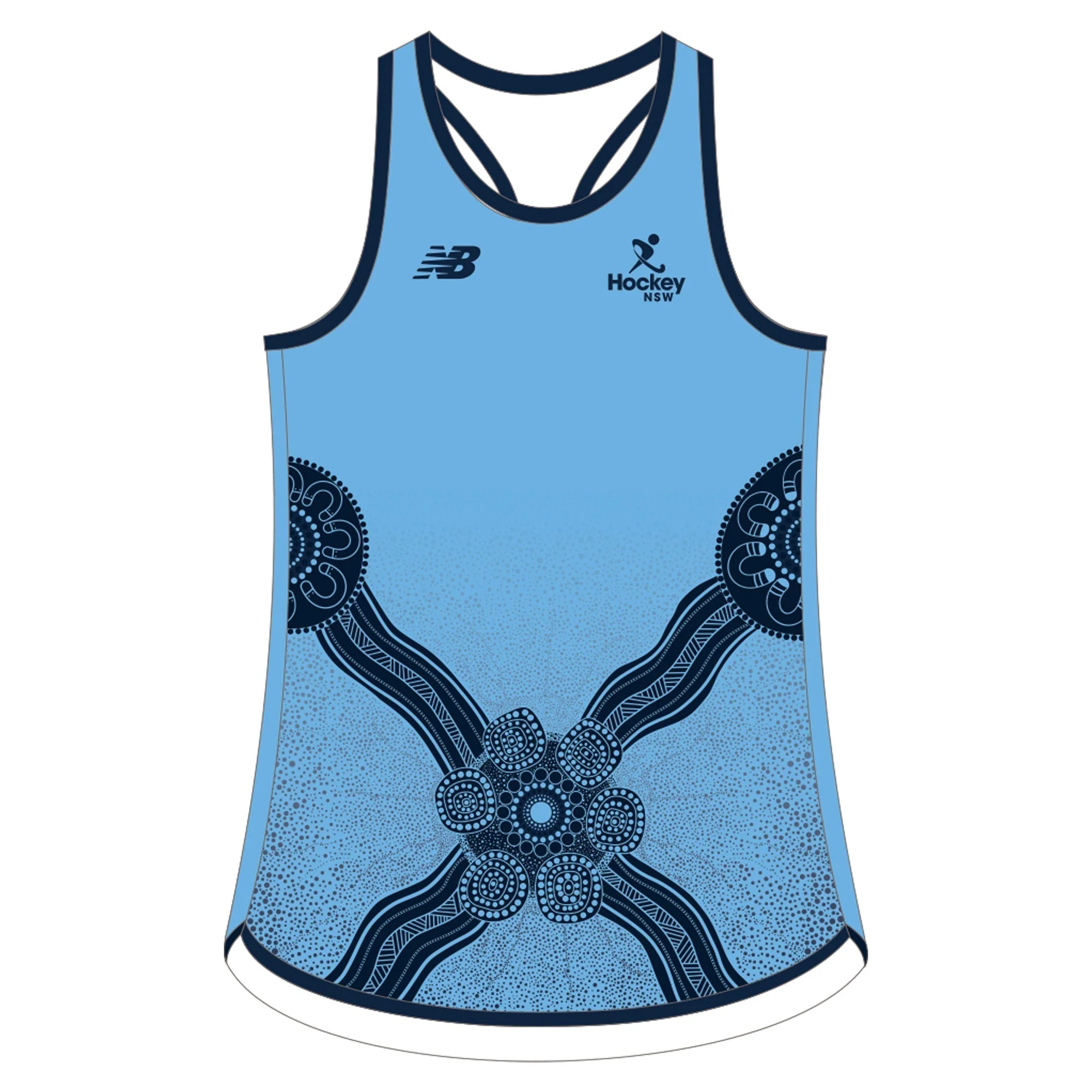Hockey NSW U14s | PRE-ORDER | New Balance Playing Singlet Sky - Womens