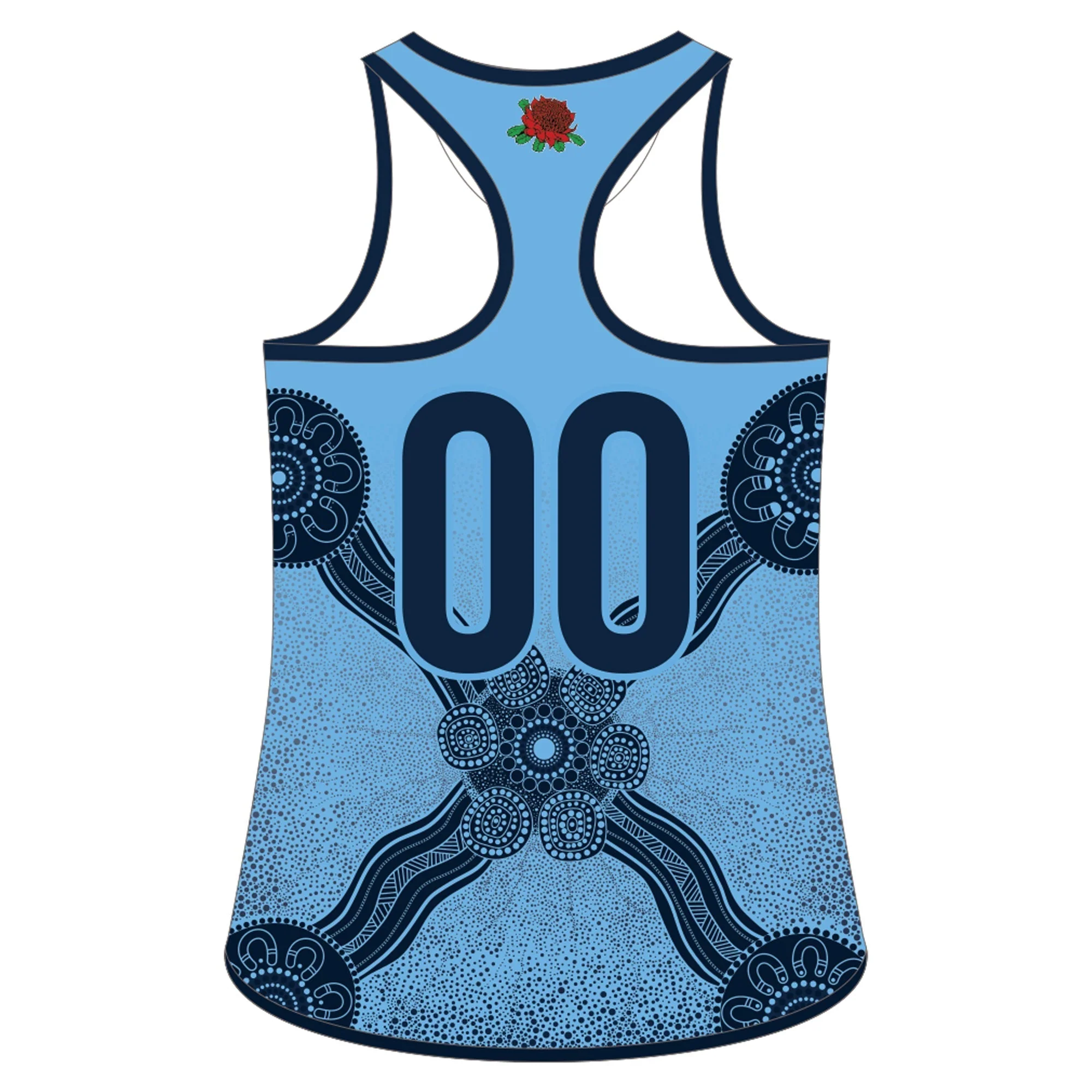 Hockey NSW U14s | PRE-ORDER | New Balance Playing Singlet Sky - Womens - Image 2