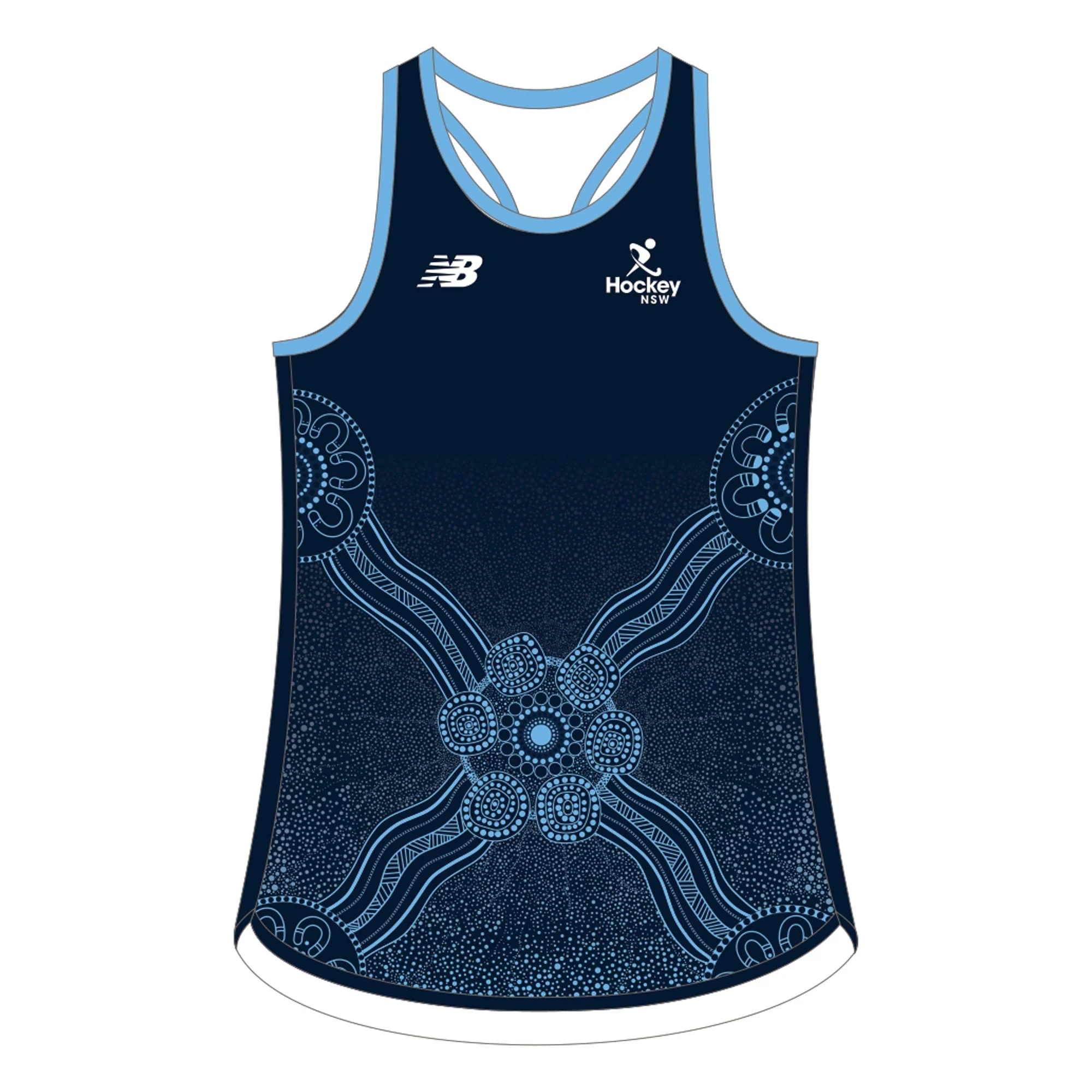 Hockey NSW Women's Masters | PRE-ORDER | New Balance Playing Singlet Navy - Womens